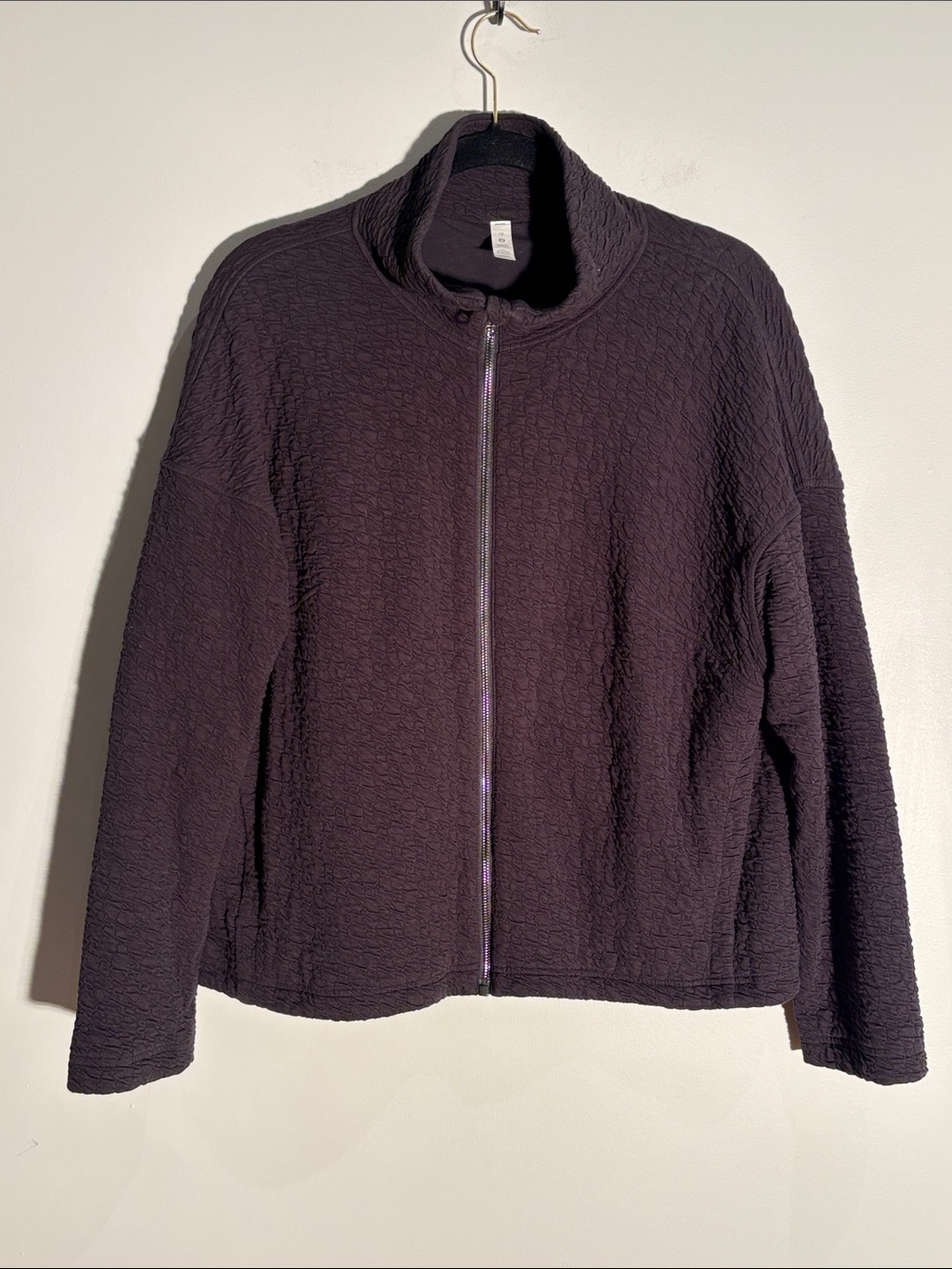 Lululemon Black Textured Full Zip Jacket Size 10